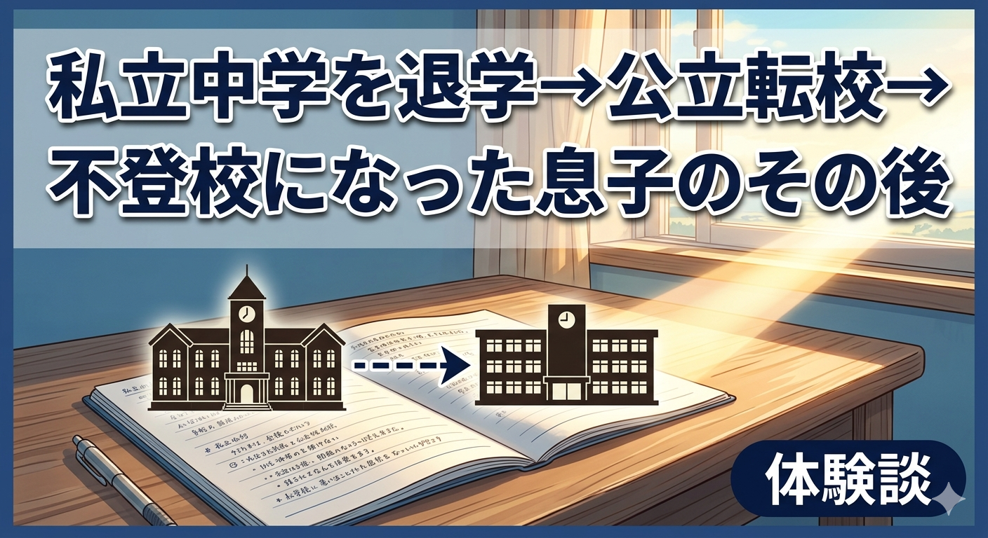 私立中学を退学→公立転校→不登校になった息子のその後のアイキャッチ画像